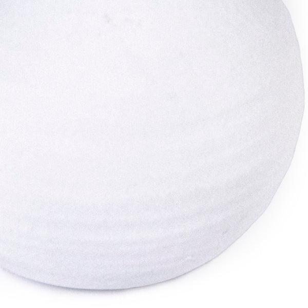 Zentique White ceramic vase with glazed finish and rounded silhouette—modern minimalist accent for shelves, tables W4.25 x H4.25 x D4.25 15585S A584A