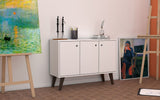 Manhattan Comfort Bromma Mid-Century Modern Sideboard White 155AMC200