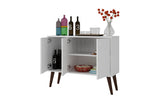 Manhattan Comfort Bromma Mid-Century Modern Sideboard White 155AMC200