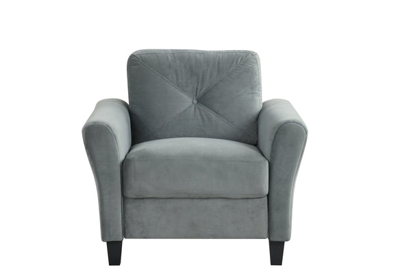 English Elm Couch Plush Modular Sectional Set In Gray Velvet – Versatile, Comfortable & Easy To Clean! W2121S00012