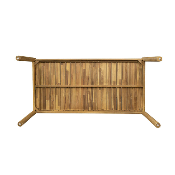 English Elm Christopher Knight Home® - Dining Wooden Acacia Dining Table for 4-6 with Spacious Countertop, Non-Slip Pads, Easy Care, Sturdy construction N779P210771L