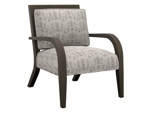 Lexington Apollo Upholstered Accent Chair with Down Back Cushion for Modern Living Room Comfort and Style Gray 1560-11-72