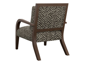Lexington Apollo Upholstered Accent Chair with Down Back Cushion for Modern Living Room Comfort and Style Brown / Black 1560-11-73