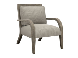 Lexington Apollo Upholstered Accent Chair with Down Back Cushion for Modern Living Room Comfort and Style in Soft Gray Upholstery 1560-11-74