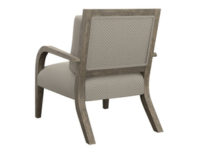Lexington Apollo Upholstered Accent Chair with Down Back Cushion for Modern Living Room Comfort and Style in Soft Gray Upholstery 1560-11-74