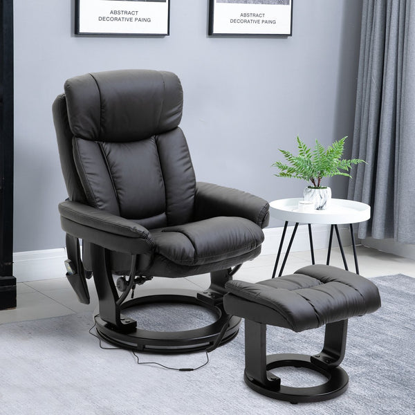English Elm HOMCOM Electric Lift Recliner Chair with Remote Control, Supportive Foam & Pocket Storage for Seniors Black W2225P217949