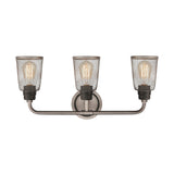 Glencoe 23'' Wide 3-Light Vanity Light - Weathered Zinc 15653/3 Elk Lighting