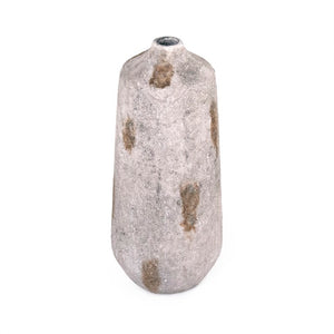 Zentique Distressed Vase with Weathered Stoneware Finish, Tall Tapered Silhouette for Rustic Modern Décor W8.25 x H18.5 x D8.25 15694S B18
