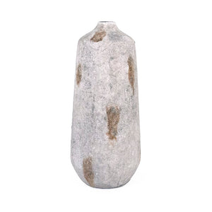 Zentique Distressed Vase with Weathered Stoneware Finish, Tall Tapered Silhouette for Rustic Modern Décor W8.25 x H18.5 x D8.25 15694S B18