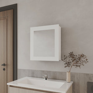 English Elm Payson Mirrored Medicine Cabinet White Melamine — Compact 20.3"H x 17.4"W x 5.1"D Stylish Storage B128P237154