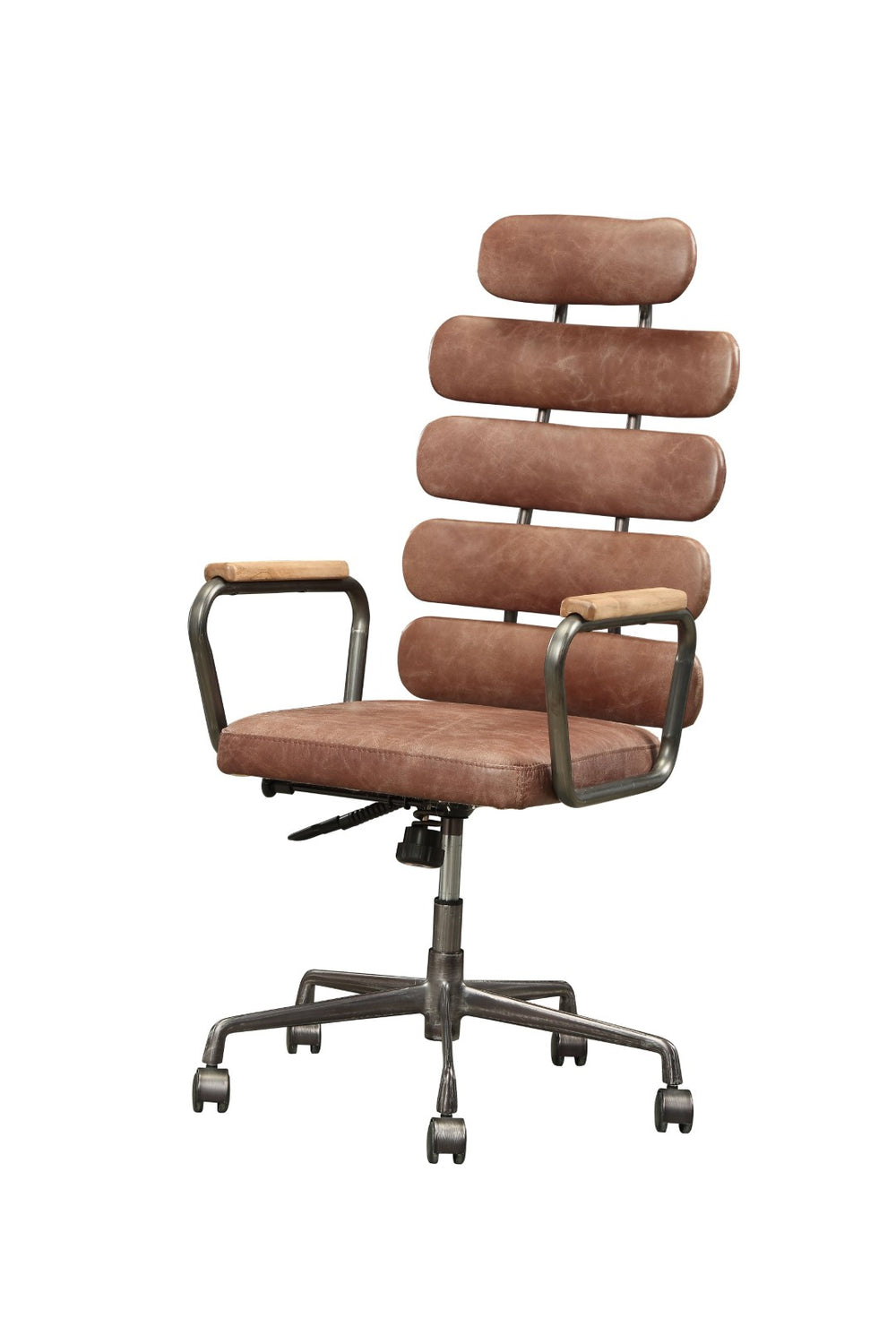 English Elm Calan High Back Top Grain Leather Executive Chair with Swivel Base for Home Office B2726P419518