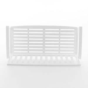 English Elm Christopher Knight Home® - LOJA Bench - Acacia Wood Outdoor Bench with Ergonomic Curved Backrest, Durable Stable Construction White 57495.00ACAWHI