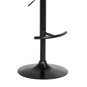 English Elm Nash Swivel Adjustable Barstool Padded Gray Seat Black Wood Metal Kitchen Island B2736P464842