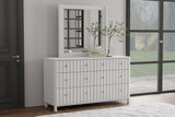 IDEAZ 1570APB White Modern 6 Drawer Dresser White 1570APB