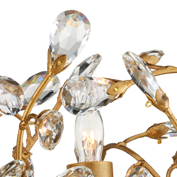 Crystal Bud Grande Ring Chandelier - Stunning 57.5" Brass & Crystal Fixture for Luxurious Spaces