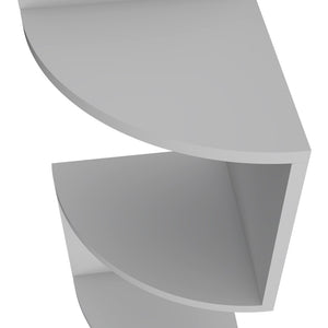 English Elm Rosebud Four Tier Corner Floating Shelf Unit for Minimalist Living Room Display B128P176175