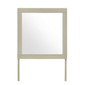 English Elm ELSA Natural Mirror with Solid Wood Frame and Large Scale Glass, Natural Finish, Dresser Mounting B201P347838