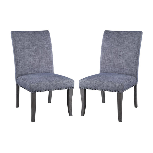 OSP Home Furnishings Hamilton Dining Chair  - Set of 2 Navy