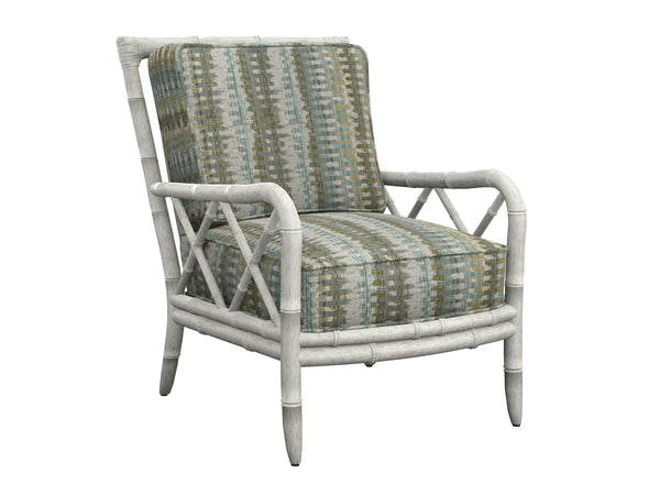 Lexington Heydon Upholstered Accent Chair with Ultra Down Cushion and Solid Wood Frame for Living Room Blue/Aqua 1576-11-73