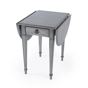 Butler Specialty Glenview Versatile Rectangular Wood Pembroke Drop Leaf Side Table With Elegant Inlay Design Gray Polar Hardwood Solds,Oak Veneer,Fiberboard,Zinc 1576418-butler
