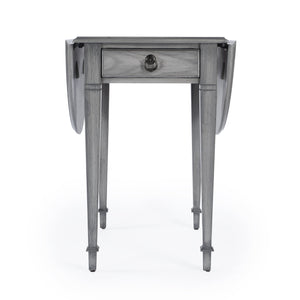 Butler Specialty Glenview Versatile Rectangular Wood Pembroke Drop Leaf Side Table With Elegant Inlay Design Gray Polar Hardwood Solds,Oak Veneer,Fiberboard,Zinc 1576418-butler