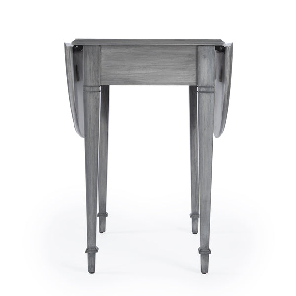 Butler Specialty Glenview Versatile Rectangular Wood Pembroke Drop Leaf Side Table With Elegant Inlay Design Gray Polar Hardwood Solds,Oak Veneer,Fiberboard,Zinc 1576418-butler