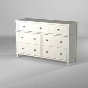 IDEAZ 1576APB White Rose 7 Drawer Dresser White 1576APB