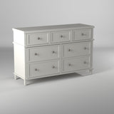 IDEAZ 1576APB White Rose 7 Drawer Dresser White 1576APB