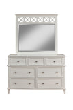 IDEAZ 1576APB White Rose 7 Drawer Dresser White 1576APB