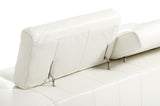 VIG Furniture Divani Casa Chrysanthemum Modern White Genuine Leather Sofa Set VGKK1576-SET-WHT-FL