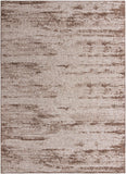 Unique Loom Outdoor Modern Cartago Machine Made Abstract Rug Brown, Ivory 10' 0" x 14' 1"