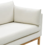 Langham Cream Linen Textured Fabric Chair 157Cream-C Meridian Furniture