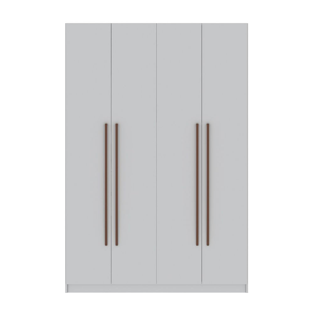 Manhattan Comfort Gramercy Contemporary - Modern Wardrobe/ Armoire/ Closet White 157GMC1