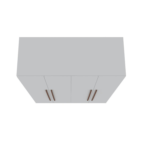 Manhattan Comfort Gramercy Contemporary - Modern Wardrobe/ Armoire/ Closet White 157GMC1