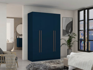 Manhattan Comfort Gramercy Contemporary - Modern Wardrobe/ Armoire/ Closet Tatiana Midnight Blue 157GMC4