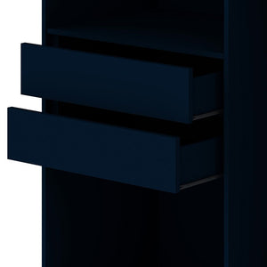 Manhattan Comfort Gramercy Contemporary - Modern Wardrobe/ Armoire/ Closet Tatiana Midnight Blue 157GMC4