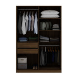 Manhattan Comfort Gramercy Contemporary - Modern Wardrobe/ Armoire/ Closet Brown 157GMC5