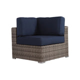 English Elm Stylish Rattan Wicker Fully Assembled 6-Person Seating Group With Premium Sunbrella Cushions – Perfect For Outdoor Entertaining