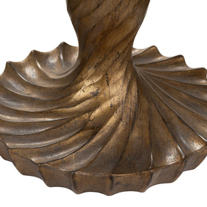 Crestview Collection 40.5"H Antique Gold Table Lamp - Elegant Candlestick Design With White Linen Shade & 3-way Socket   Cvavp2025