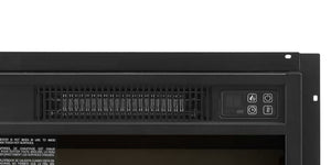 English Elm Electric Fireplace Insert Ultra-Thin 23" x 17" 1400W Remote Brick-Style Flame, Safe Even Heat W2275P149128