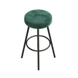 Swivel Seat Glam Bar Stool - Set of 2 Emerald TWYD7DEM Walker Edison