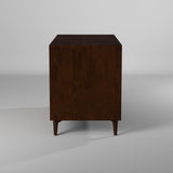 IDEAZ 1586APB Walnut Mid Century 7 Drawer Dresser Walnut 1586APB