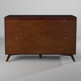 IDEAZ 1586APB Walnut Mid Century 7 Drawer Dresser Walnut 1586APB