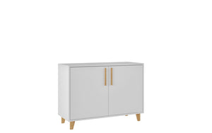 Manhattan Comfort Herald Mid-Century Modern Sideboard White 158AMC166