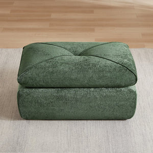 English Elm Modern Chenille Modular Sofa with Extendable Foot Pedal for Relaxed Living Spaces Green W3396P463873