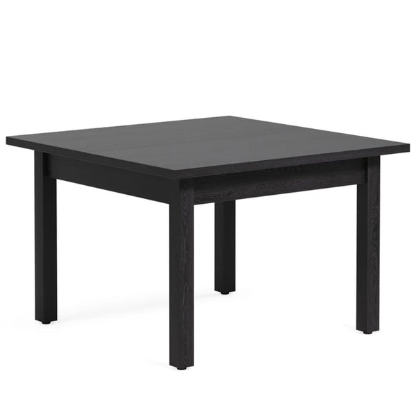 English Elm Mid-sized Square Dining Table Cracked Oak Rustic Brown Finish Seats Four Compact T3971P450363