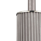 Corrugated Steel 6'' Wide 1-Light Mini Pendant - Weathered Zinc 15926/1 Elk Lighting