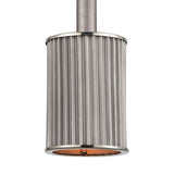 Corrugated Steel 6'' Wide 1-Light Mini Pendant - Weathered Zinc 15926/1 Elk Lighting