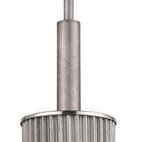 Corrugated Steel 6'' Wide 1-Light Mini Pendant - Weathered Zinc 15926/1 Elk Lighting