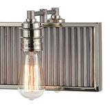 Corrugated Steel 43'' Wide 8-Light Chandelier - Weathered Zinc 15929/8 Elk Lighting